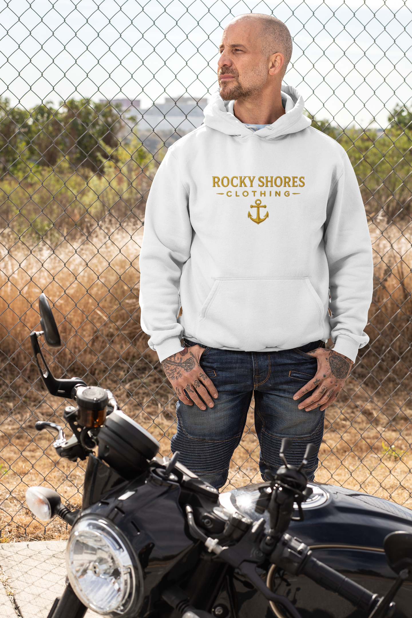 Rocky Shores Clothing True North Anchor Classic Unisex Pullover Hoodie