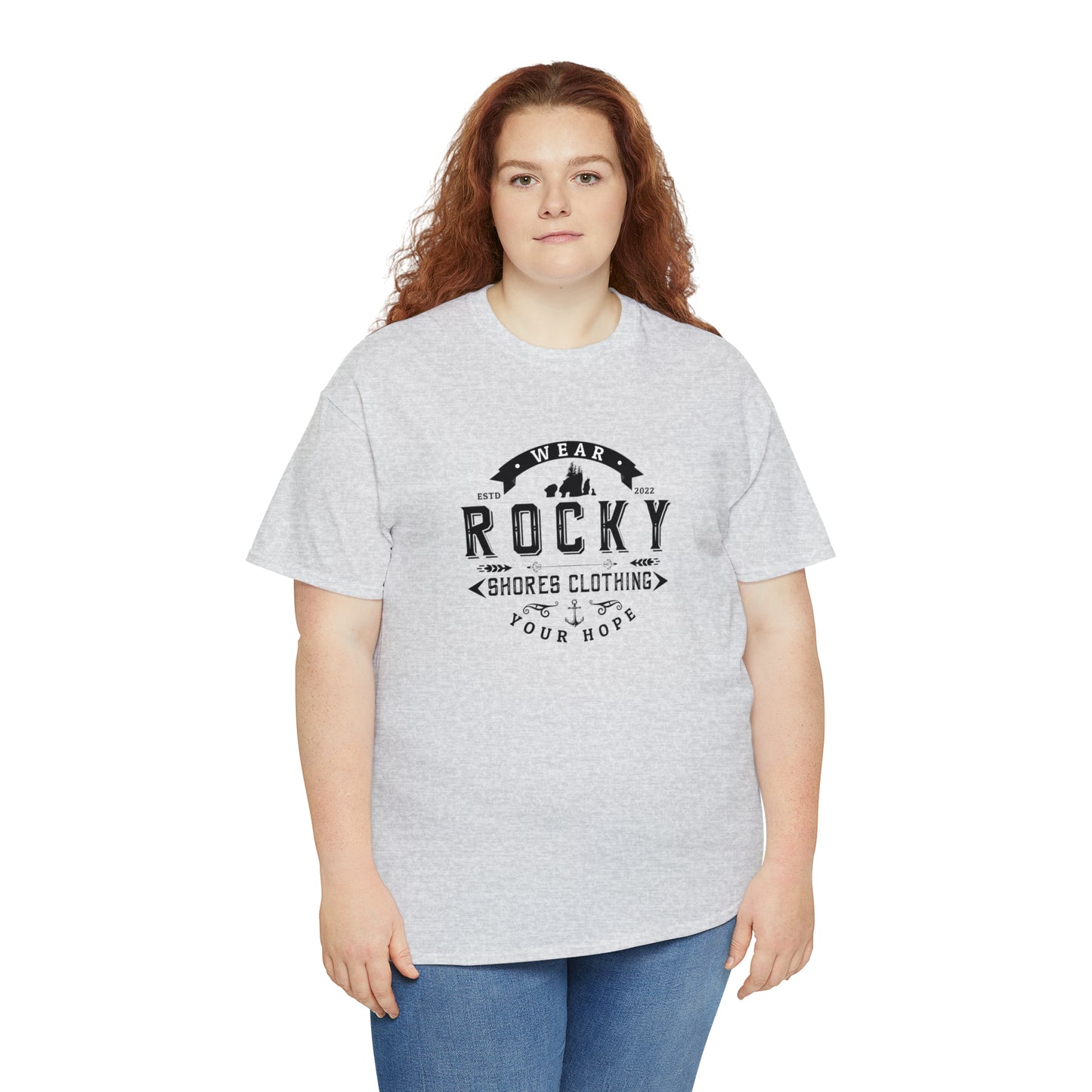 Introducing the Rocky Shores Vintage Unisex Heavy Cotton Tee: Where Comfort Meets Timeless Style. Step into a world of effortless fashion with the Rocky Shores Vintage Unisex Heavy Cotton Tee, a true essential for every wardrobe. Crafted from 100% cotton (fiber content may vary for different colors), this tee is a symphony of comfort and quality.