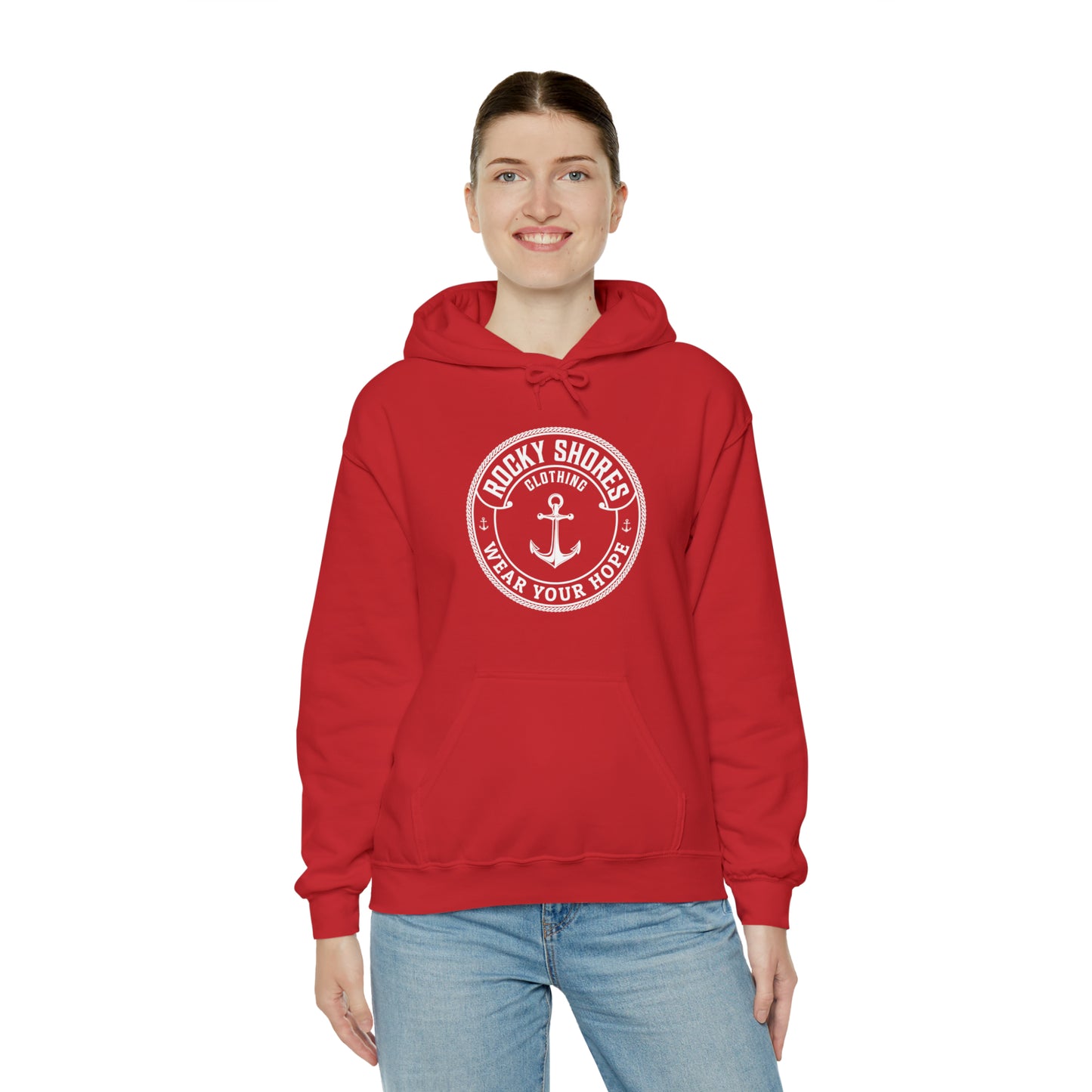 Rocky Shores Anchored in Hope Unisex Hoodie