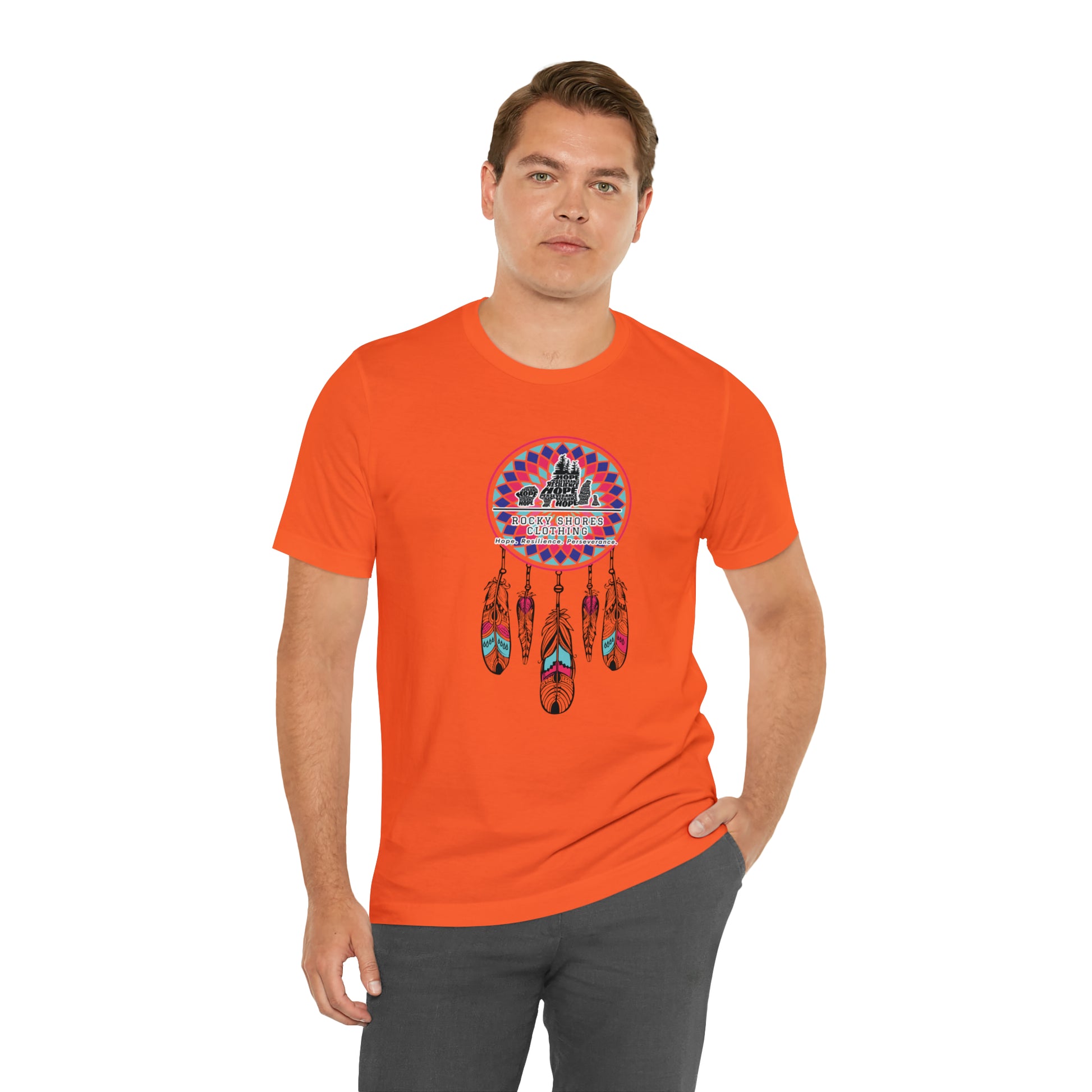 Introducing the timeless Rocky Shores Unisex Dream Catcher Jersey Short Sleeve Tee – a piece that encapsulates the essence of a cherished favorite. Introducing the timeless Rocky Shores Unisex Dream Catcher Jersey Short Sleeve Tee – a piece that encapsulates the essence of a cherished favorite