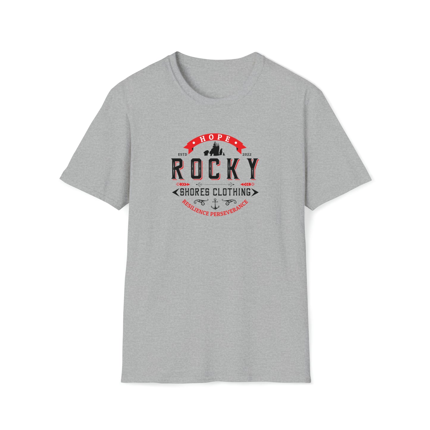 Elevate your everyday attire with the Rocky Shores Vintage Logo Soft-Style T-Shirt. Experience the fusion of comfort, quality, and vintage elegance that only Rocky Shores can provide. Order yours today and embark on a journey of style and comfort that stands the test of time.