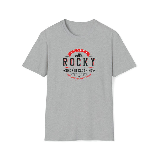 Elevate your everyday attire with the Rocky Shores Vintage Logo Soft-Style T-Shirt. Experience the fusion of comfort, quality, and vintage elegance that only Rocky Shores can provide. Order yours today and embark on a journey of style and comfort that stands the test of time.