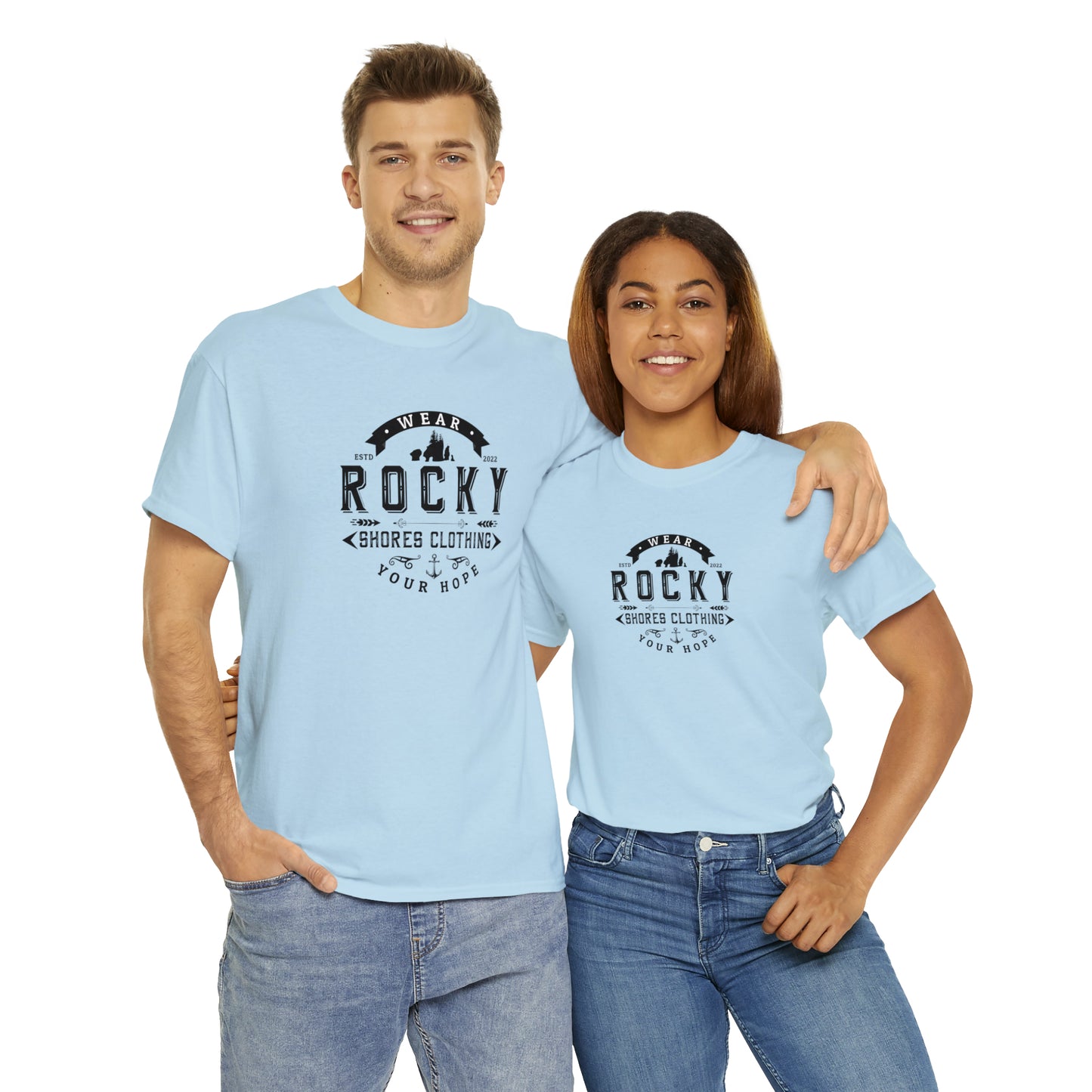 Rocky Shores Vintage Unisex Heavy Cotton Tee