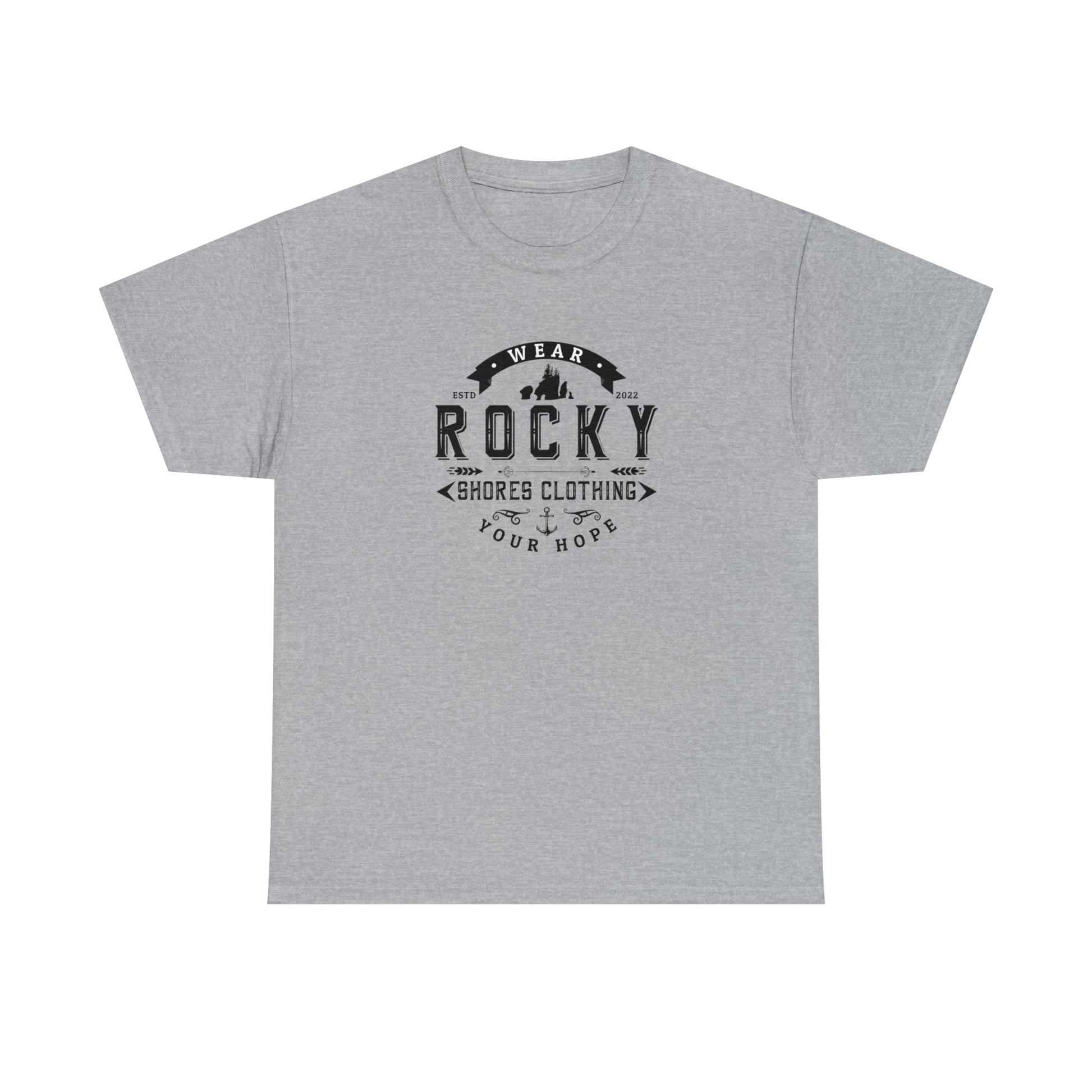 Introducing the Rocky Shores Vintage Unisex Heavy Cotton Tee: Where Comfort Meets Timeless Style. Step into a world of effortless fashion with the Rocky Shores Vintage Unisex Heavy Cotton Tee, a true essential for every wardrobe. Crafted from 100% cotton (fiber content may vary for different colors), this tee is a symphony of comfort and quality.