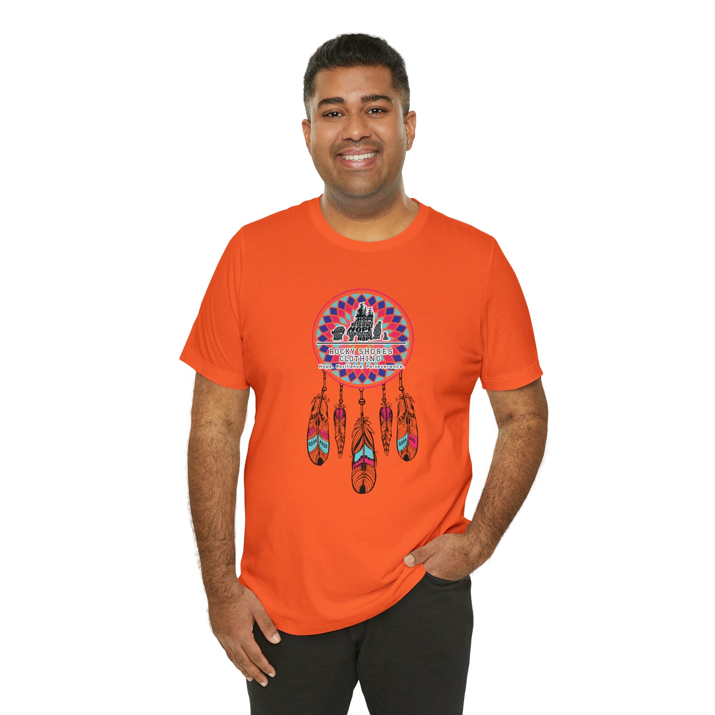 Introducing the timeless Rocky Shores Unisex Dream Catcher Jersey Short Sleeve Tee – a piece that encapsulates the essence of a cherished favorite. Introducing the timeless Rocky Shores Unisex Dream Catcher Jersey Short Sleeve Tee – a piece that encapsulates the essence of a cherished favorite