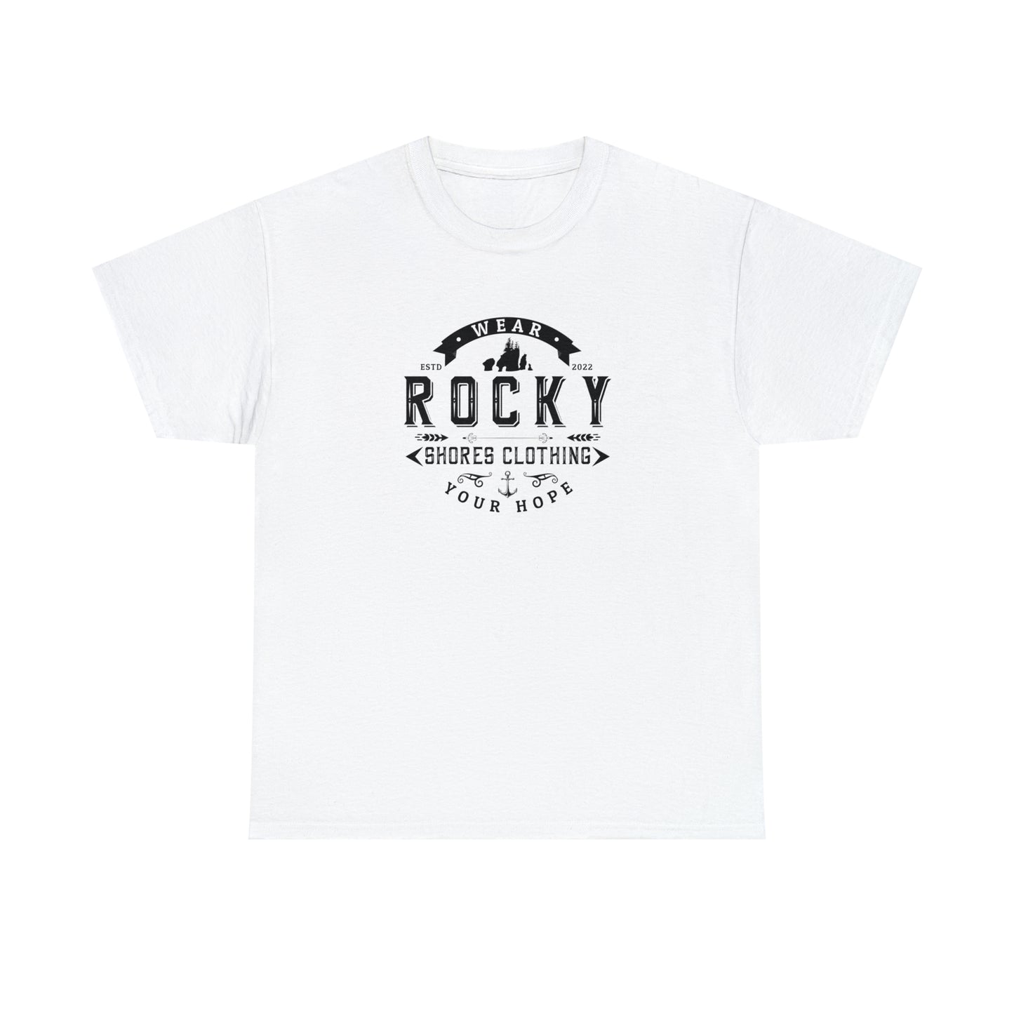 Introducing the Rocky Shores Vintage Unisex Heavy Cotton Tee: Where Comfort Meets Timeless Style. Step into a world of effortless fashion with the Rocky Shores Vintage Unisex Heavy Cotton Tee, a true essential for every wardrobe. Crafted from 100% cotton (fiber content may vary for different colors), this tee is a symphony of comfort and quality.