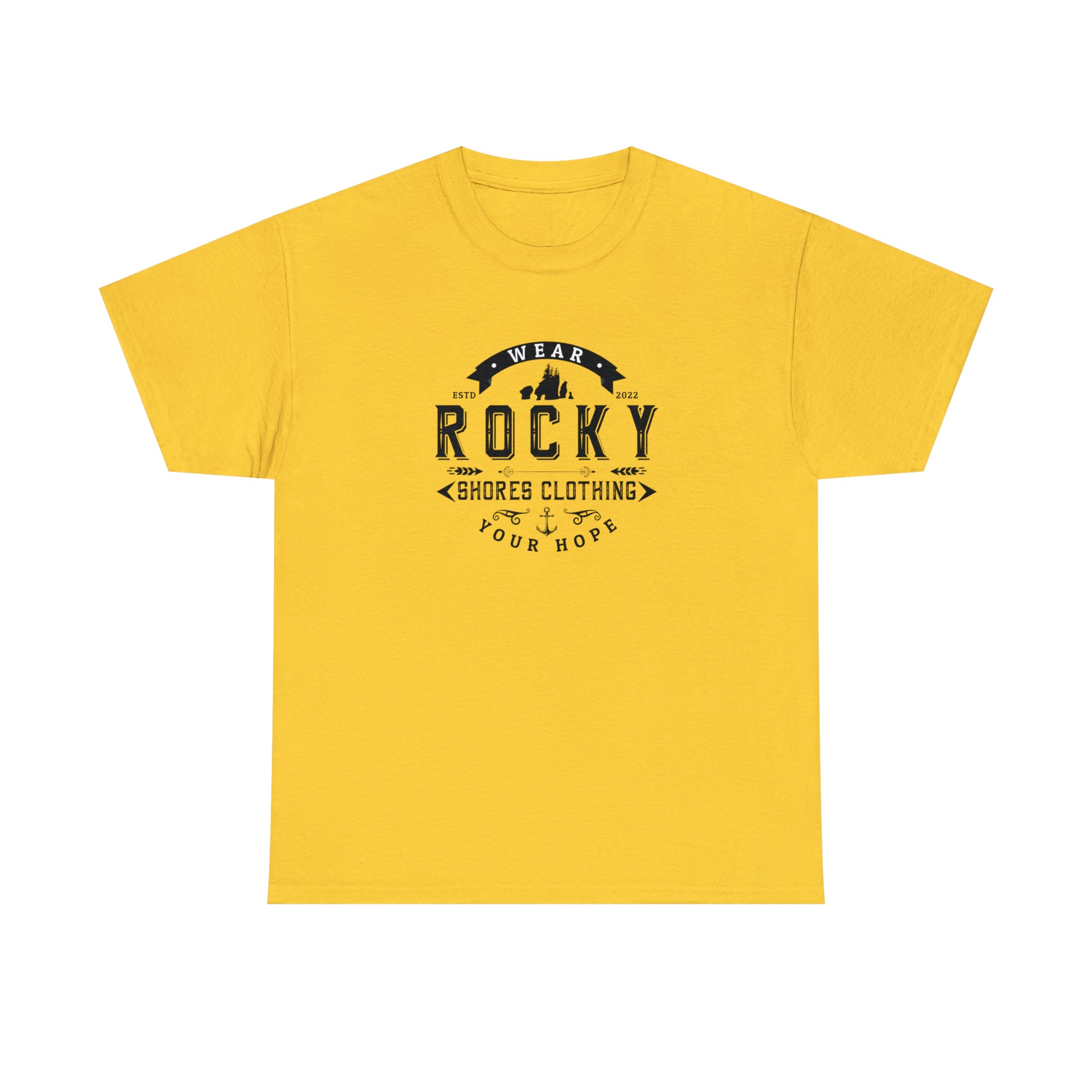 Introducing the Rocky Shores Vintage Unisex Heavy Cotton Tee: Where Comfort Meets Timeless Style. Step into a world of effortless fashion with the Rocky Shores Vintage Unisex Heavy Cotton Tee, a true essential for every wardrobe. Crafted from 100% cotton (fiber content may vary for different colors), this tee is a symphony of comfort and quality.