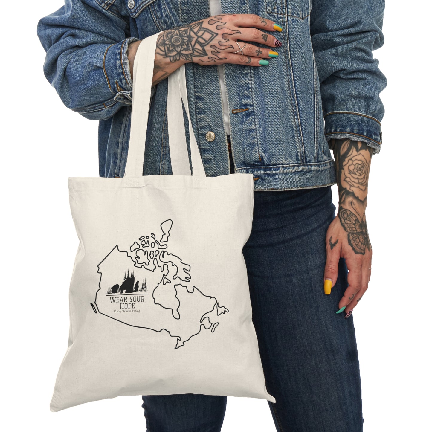 Elevate your style and make a statement with our Rocky Shores Custom Natural Tote Bags. These one-of-a-kind totes, sized at 15" x 16" (38.1cm x 40.6cm), blend practicality with artistic flair. Crafted from premium 6 oz/yd², 100% natural cotton canvas fabric, they not only exude quality but also reflect your eco-conscious values.