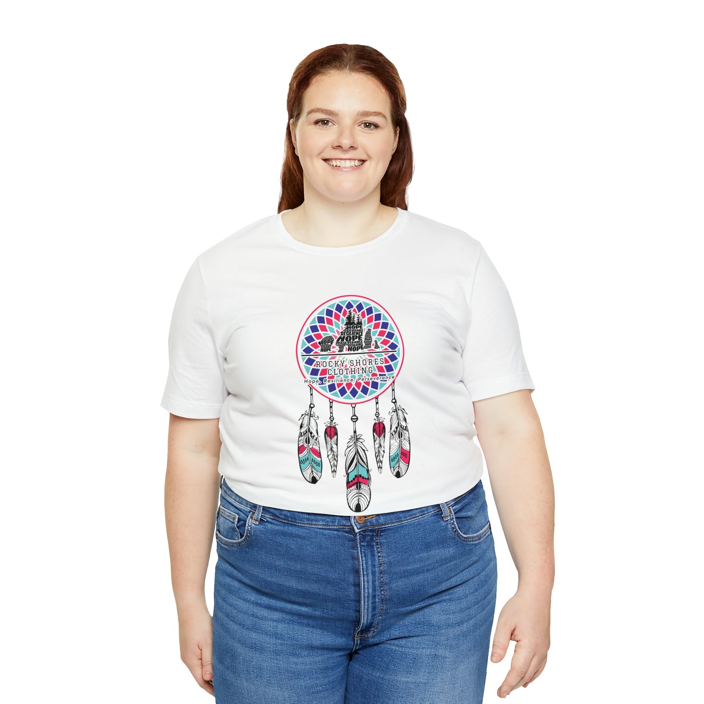 Introducing the timeless Rocky Shores Unisex Dream Catcher Jersey Short Sleeve Tee – a piece that encapsulates the essence of a cherished favorite. Introducing the timeless Rocky Shores Unisex Dream Catcher Jersey Short Sleeve Tee – a piece that encapsulates the essence of a cherished favorite