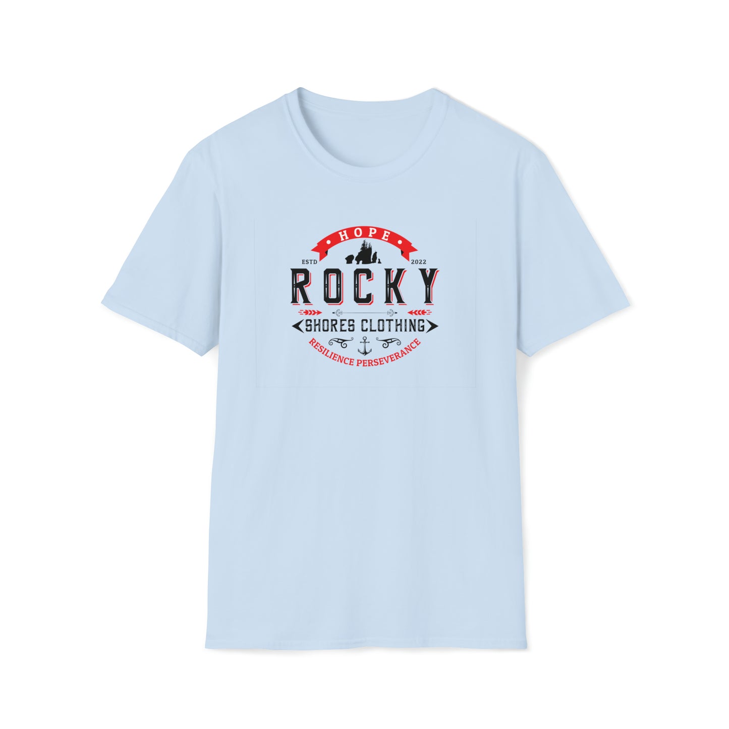 Elevate your everyday attire with the Rocky Shores Vintage Logo Soft-Style T-Shirt. Experience the fusion of comfort, quality, and vintage elegance that only Rocky Shores can provide. Order yours today and embark on a journey of style and comfort that stands the test of time.