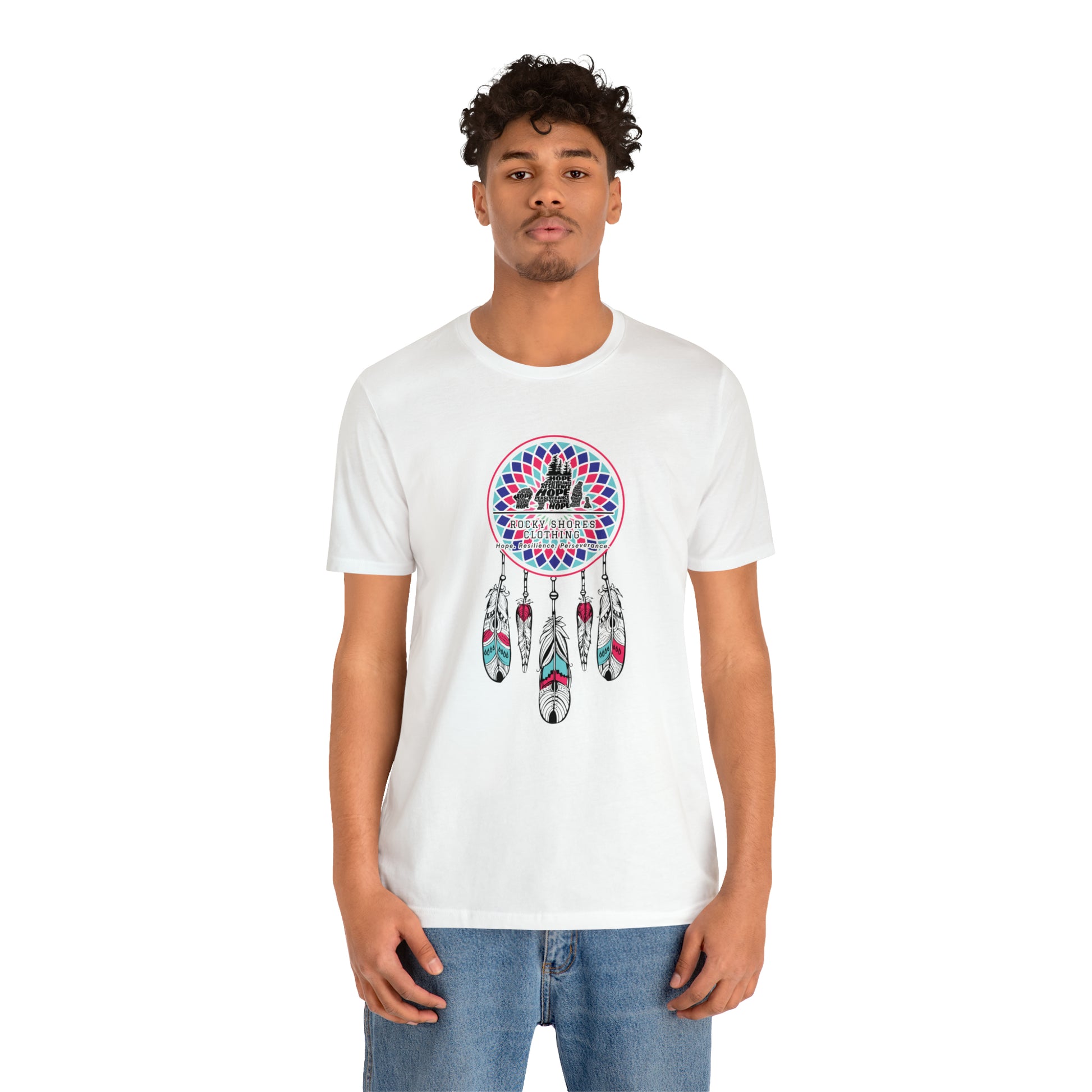 Introducing the timeless Rocky Shores Unisex Dream Catcher Jersey Short Sleeve Tee – a piece that encapsulates the essence of a cherished favorite. Introducing the timeless Rocky Shores Unisex Dream Catcher Jersey Short Sleeve Tee – a piece that encapsulates the essence of a cherished favorite