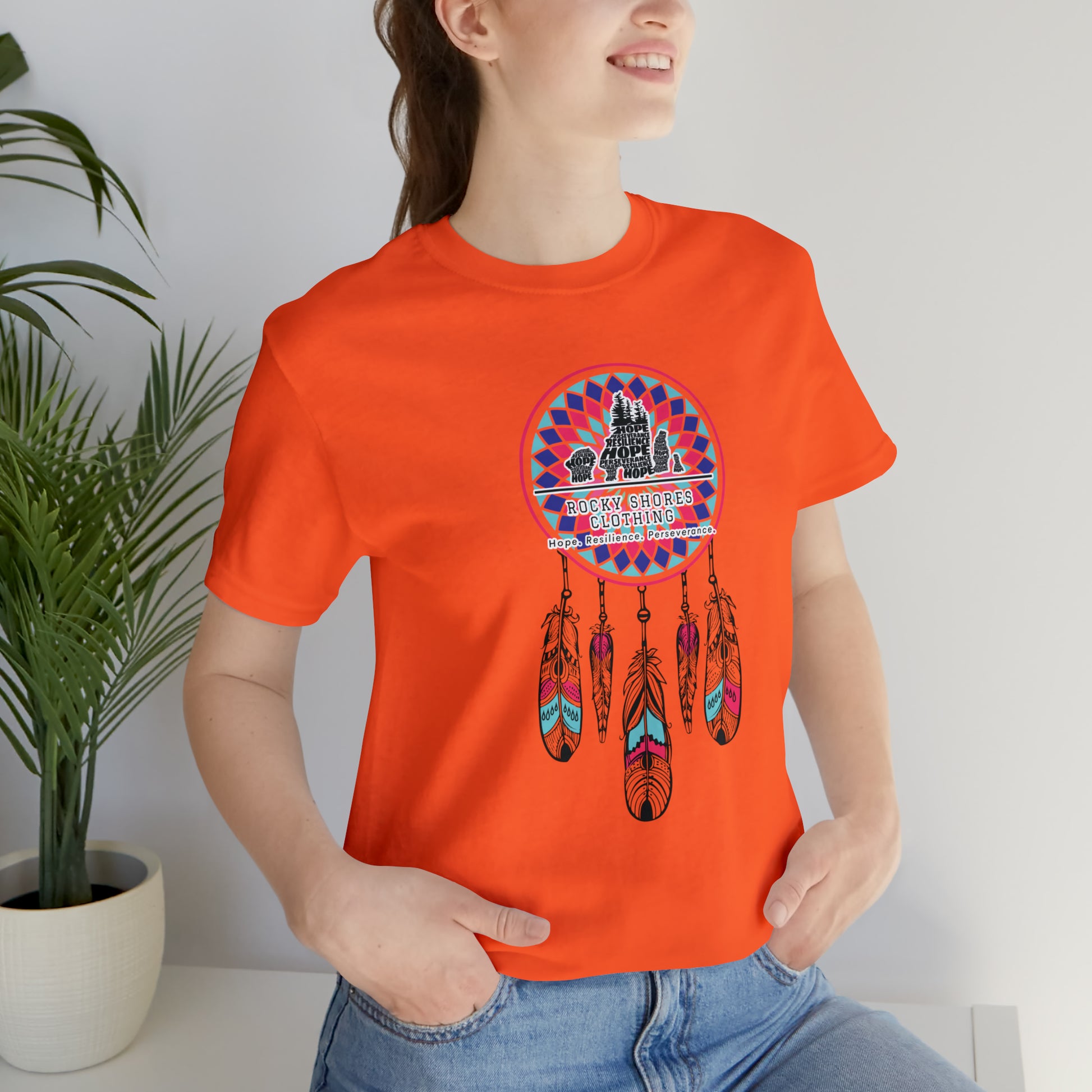 Introducing the timeless Rocky Shores Unisex Dream Catcher Jersey Short Sleeve Tee – a piece that encapsulates the essence of a cherished favorite. Introducing the timeless Rocky Shores Unisex Dream Catcher Jersey Short Sleeve Tee – a piece that encapsulates the essence of a cherished favorite