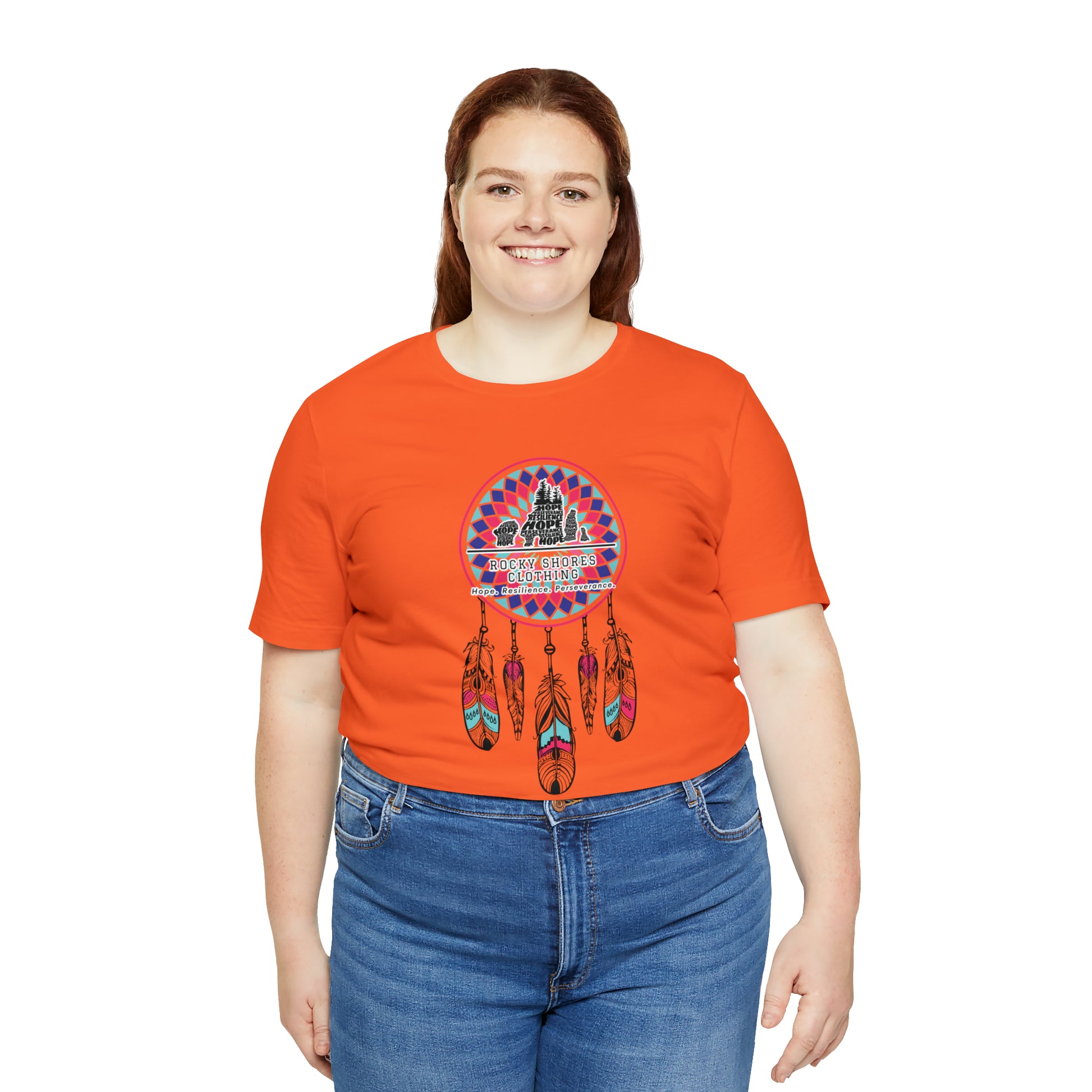 Introducing the timeless Rocky Shores Unisex Dream Catcher Jersey Short Sleeve Tee – a piece that encapsulates the essence of a cherished favorite. Introducing the timeless Rocky Shores Unisex Dream Catcher Jersey Short Sleeve Tee – a piece that encapsulates the essence of a cherished favorite