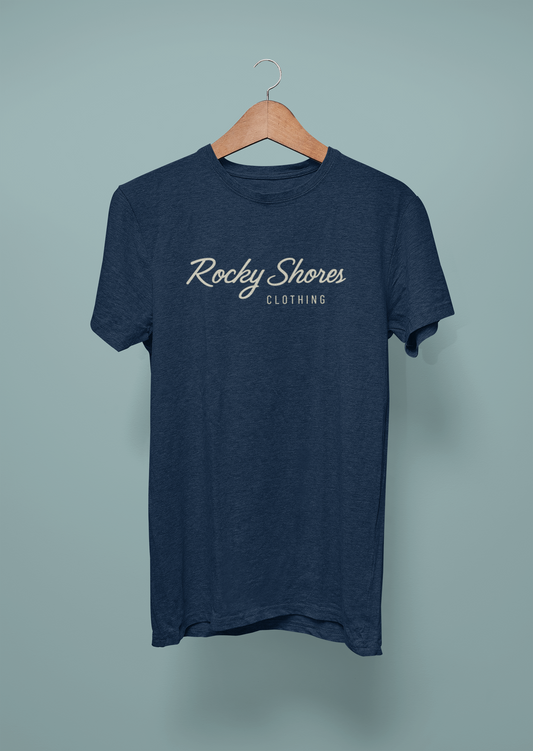 Rocky Shores Clothing – Legacy Cream Script Tee