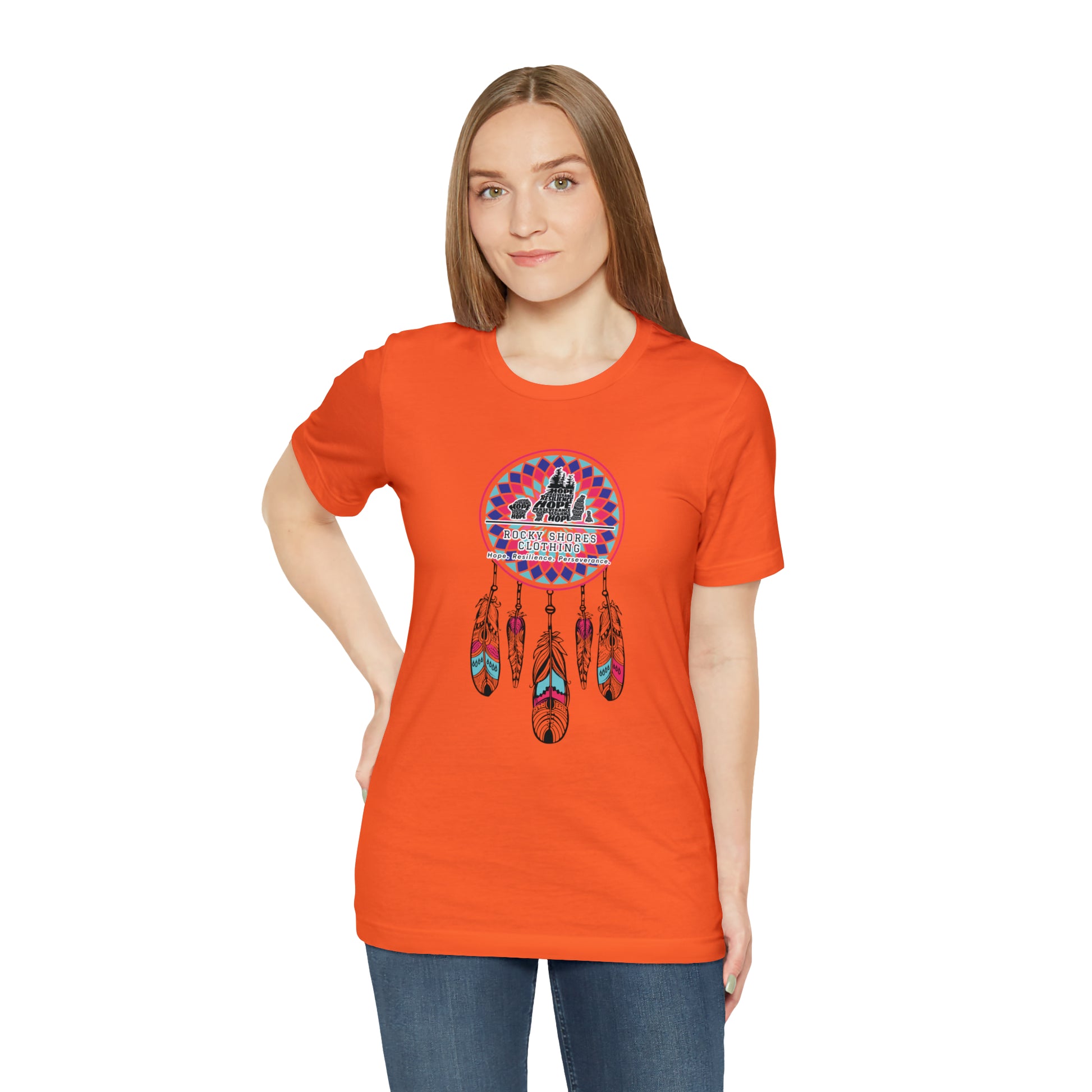 Introducing the timeless Rocky Shores Unisex Dream Catcher Jersey Short Sleeve Tee – a piece that encapsulates the essence of a cherished favorite. Introducing the timeless Rocky Shores Unisex Dream Catcher Jersey Short Sleeve Tee – a piece that encapsulates the essence of a cherished favorite