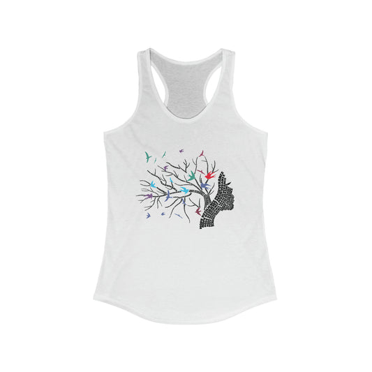 Elevate your style with the Rocky Shores Resilience Women's Ideal Racerback Tank. Prepare to capture attention with its high-quality print that demands a second look. Crafted to perfection, this tank-top is designed to delight and impress, making it an essential addition to your wardrobe.