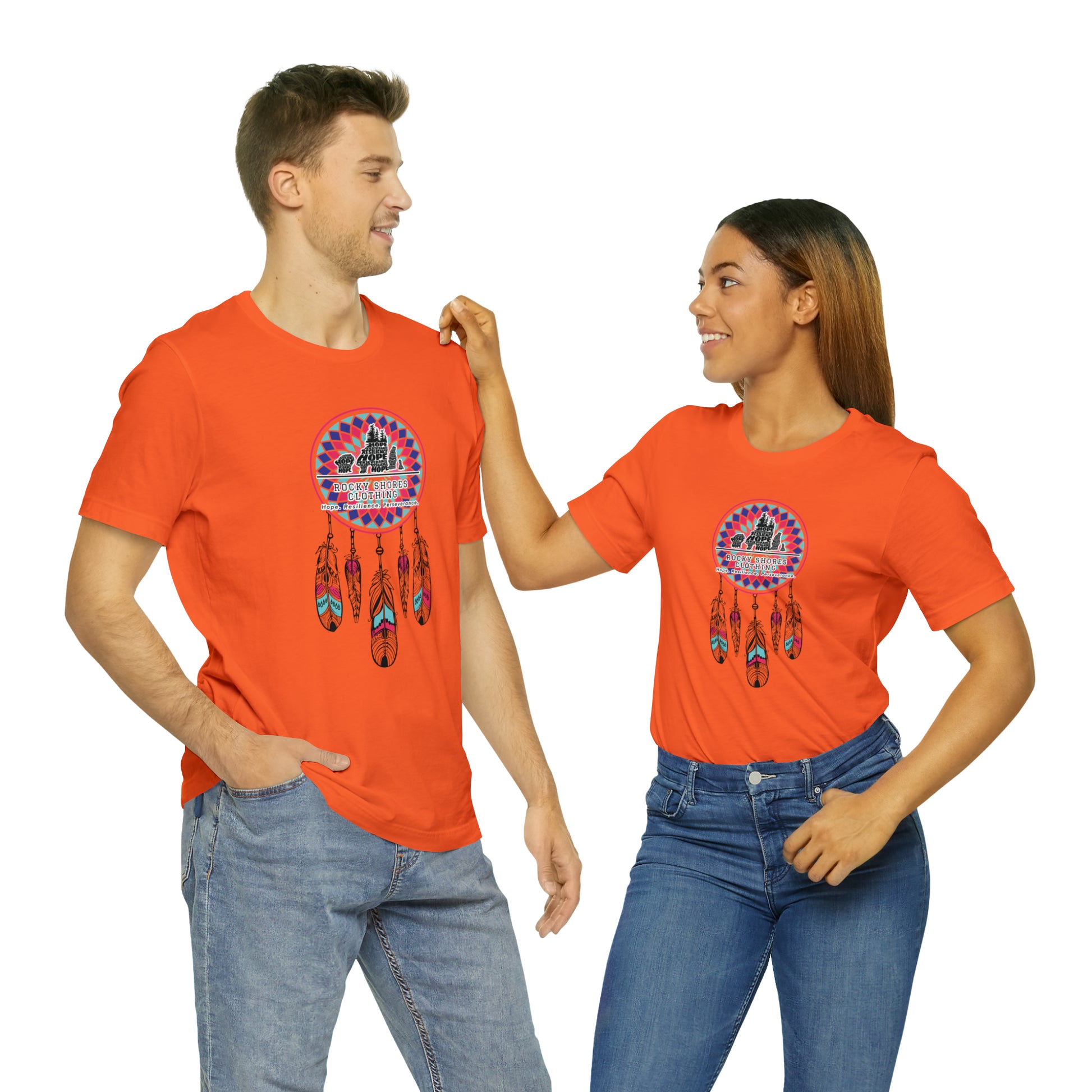 Introducing the timeless Rocky Shores Unisex Dream Catcher Jersey Short Sleeve Tee – a piece that encapsulates the essence of a cherished favorite. Introducing the timeless Rocky Shores Unisex Dream Catcher Jersey Short Sleeve Tee – a piece that encapsulates the essence of a cherished favorite