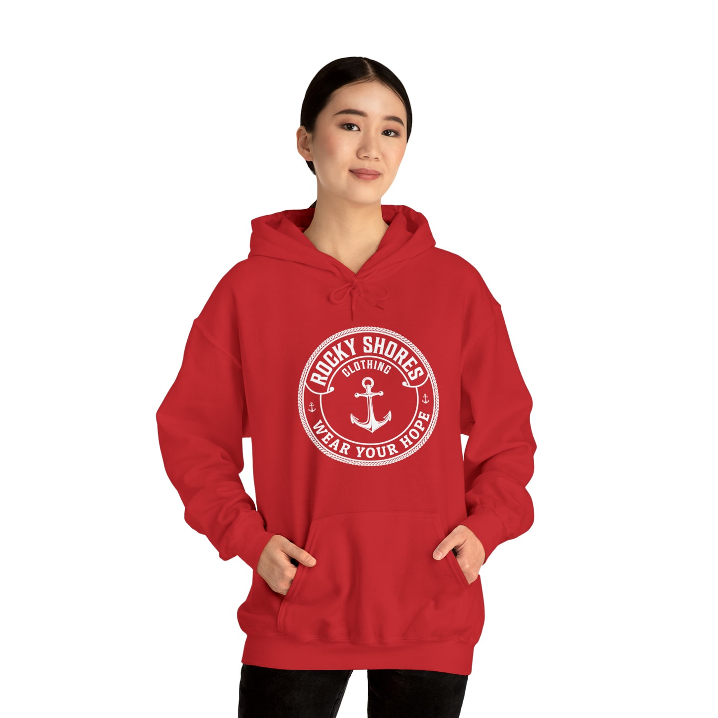 Rocky Shores Anchored in Hope Unisex Hoodie