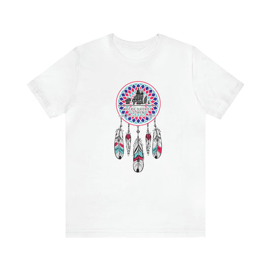Introducing the timeless Rocky Shores Unisex Dream Catcher Jersey Short Sleeve Tee – a piece that encapsulates the essence of a cherished favorite. Introducing the timeless Rocky Shores Unisex Dream Catcher Jersey Short Sleeve Tee – a piece that encapsulates the essence of a cherished favorite