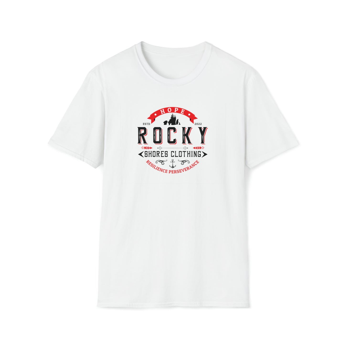 Elevate your everyday attire with the Rocky Shores Vintage Logo Soft-Style T-Shirt. Experience the fusion of comfort, quality, and vintage elegance that only Rocky Shores can provide. Order yours today and embark on a journey of style and comfort that stands the test of time.