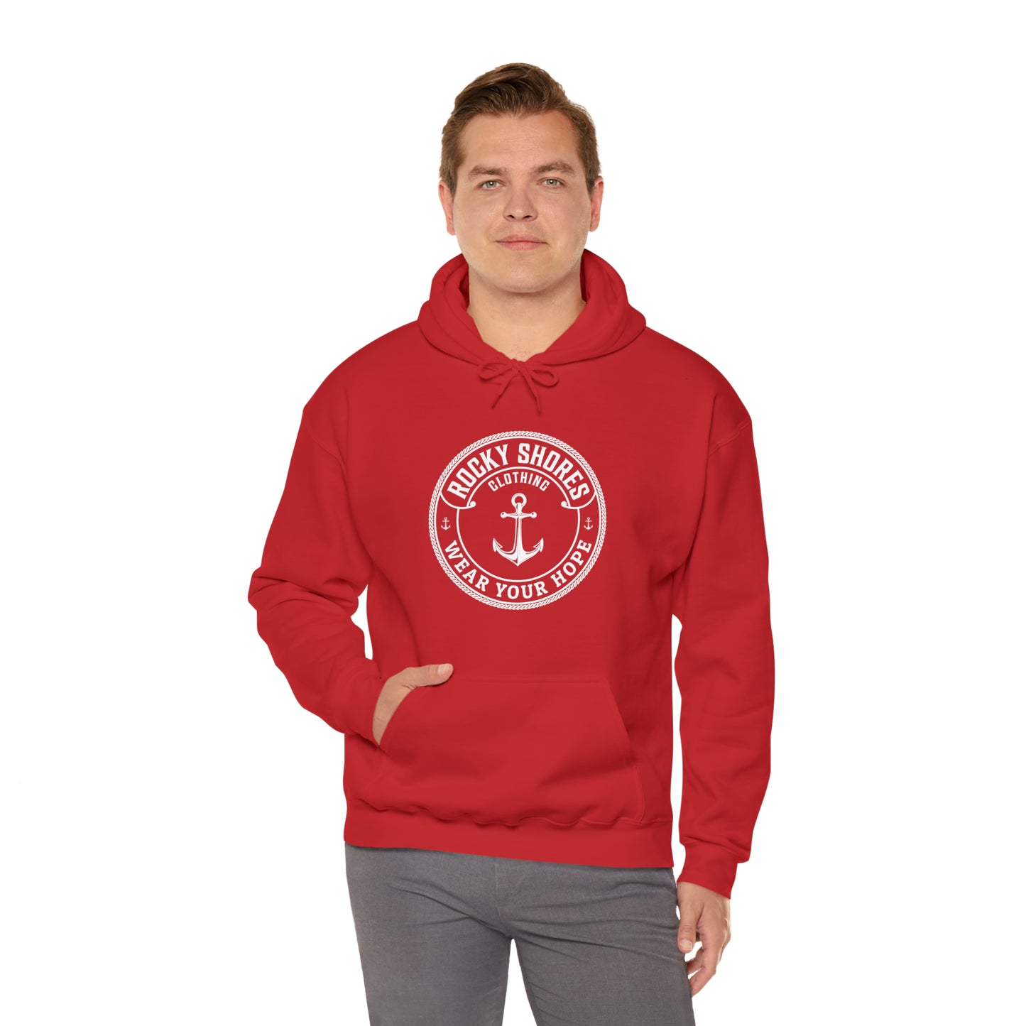 Rocky Shores Anchored in Hope Unisex Hoodie