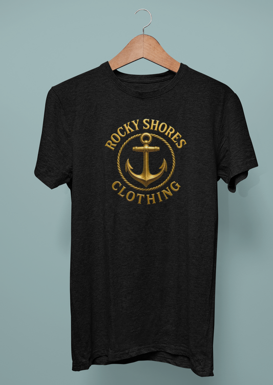 Rocky Shores Clothing – Golden Anchor Tee