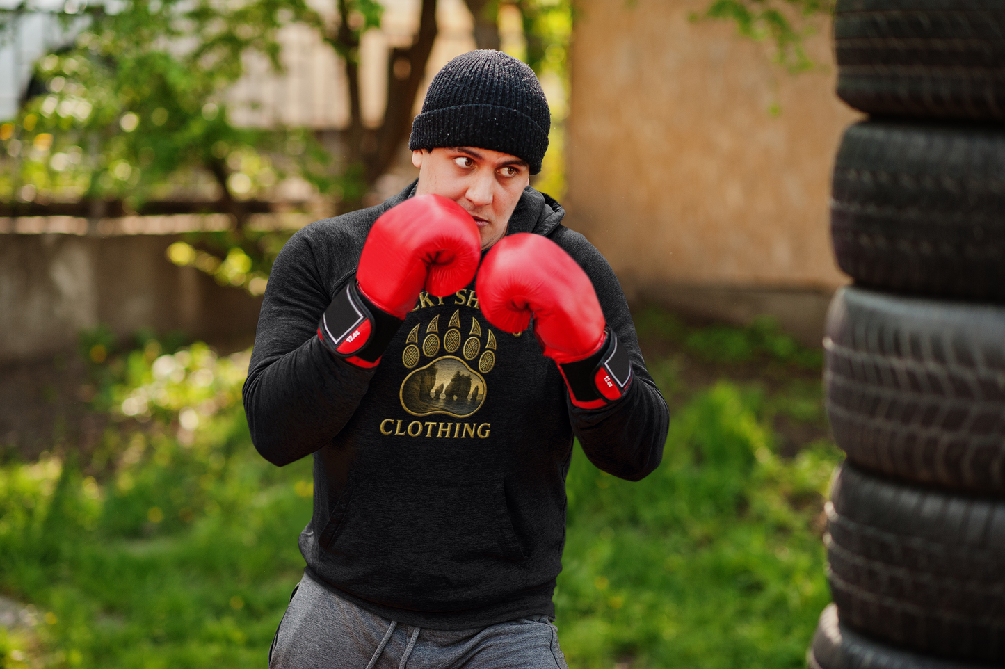 Rocky Shores Clothing Bear Paw Collection Classic Unisex Pullover Hoodie