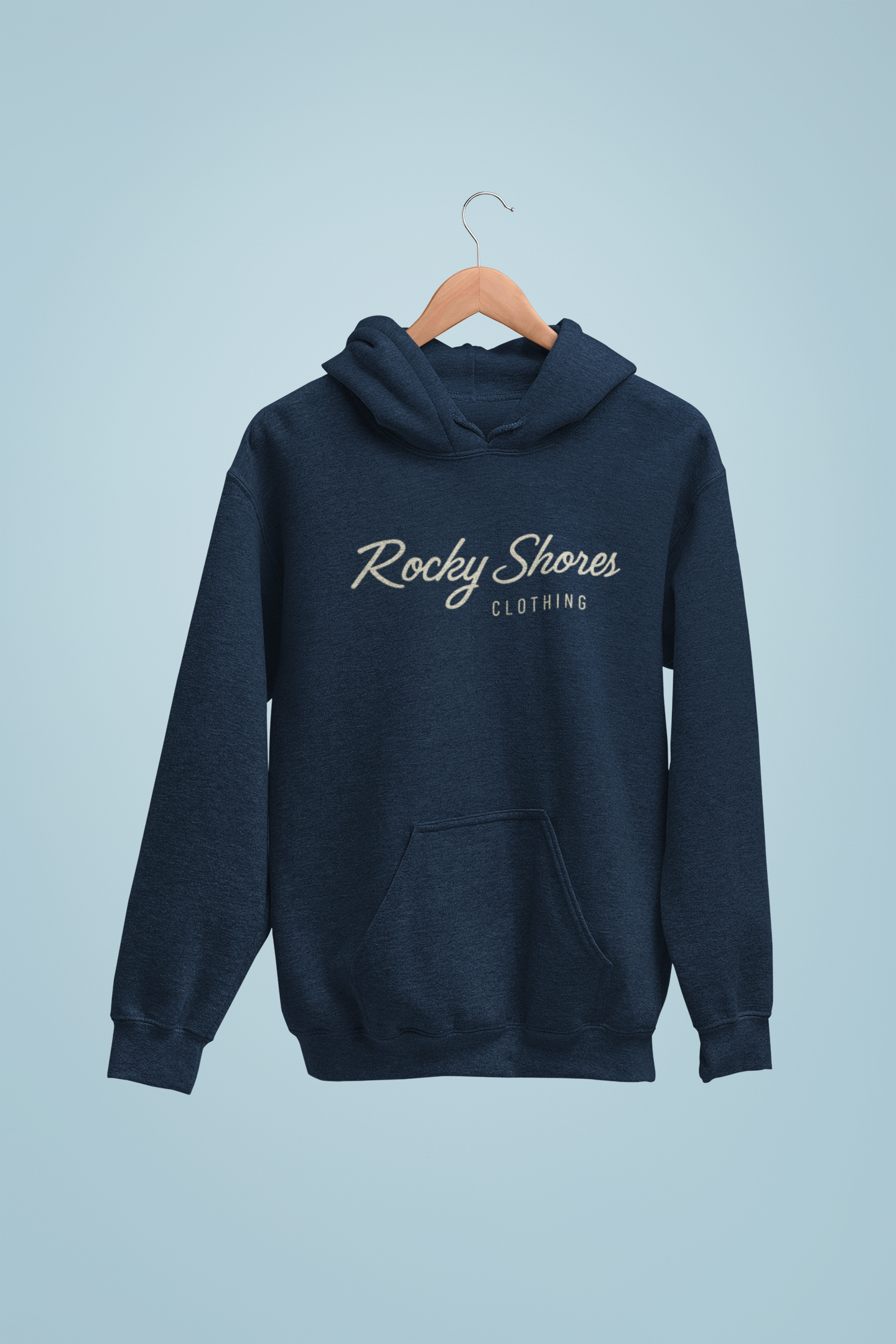 Rocky Shores Clothing - Legacy Cream Script Classic Unisex Hoodie